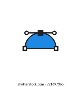 Curve Icon Vector Isolated