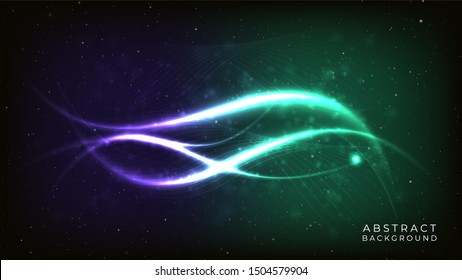 Curve light effect realistic style background
