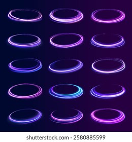 Curve light effect of silver line. Png luminous silver circle. Light silver pedistal, podium, platform, table. To center a bright flash, png, effect, wave,neon,line.