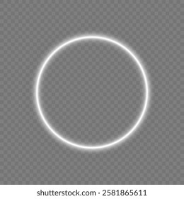 Curve light effect of silver line. Png luminous silver circle. Light silver pedistal, podium, platform, table. To center a bright flash, png, effect, wave,neon,line.