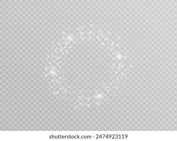Curve light effect of white line. Light white Twirl. Abstract luxury white light vector flare semicircle and spark light effect