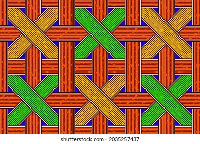 curva de línea africana patrón sin costuras, imagen y fondo abstracto.