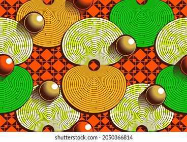curve line african seamless pattern, picture art and abstract background.