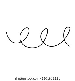 curve line hand drawn for decoration