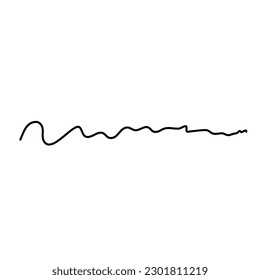 curve line hand drawn underscore 