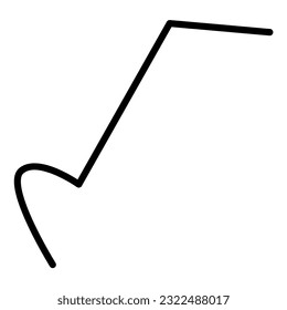 curve line Illustration vector icon illustration asset