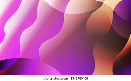 Curve Line Layer Background. For Business Presentation Wallpaper, Flyer, Cover. Vector Illustration with Color Gradient.