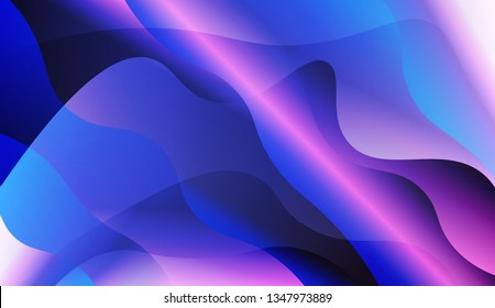 Curve Line Layer Background. For Business Presentation Wallpaper, Flyer, Cover. Vector Illustration with Color Gradient.