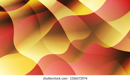 Curve Line Layer Background. For Creative Templates, Cards, Color Covers Set. Vector Illustration with Color Gradient