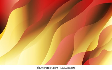 Curve Line Layer Background. For Creative Templates, Cards, Color Covers Set. Vector Illustration with Color Gradient