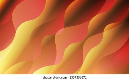 Curve Line Layer Background. For Creative Templates, Cards, Color Covers Set. Vector Illustration with Color Gradient