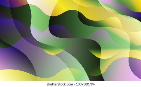 Curve Line Layer Background. For Creative Templates, Cards, Color Covers Set. Vector Illustration with Color Gradient