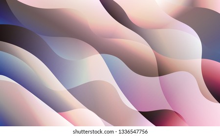 Curve Line Layer Background. For Elegant Pattern Cover Book. Vector Illustration