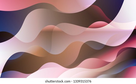 Curve Line Layer Background. For Elegant Pattern Cover Book. Vector Illustration