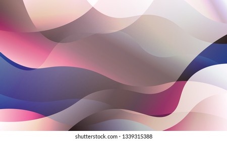 Curve Line Layer Background. For Elegant Pattern Cover Book. Vector Illustration