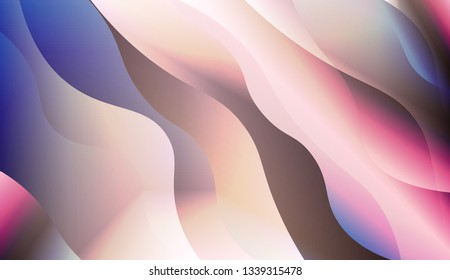 Curve Line Layer Background. For Elegant Pattern Cover Book. Vector Illustration