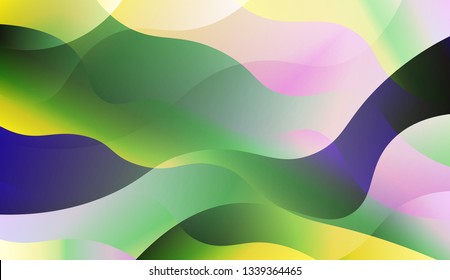 Curve Line Layer Background. For Elegant Pattern Cover Book. Vector Illustration