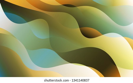 Curve Line Layer Background. For Elegant Pattern Cover Book. Vector Illustration