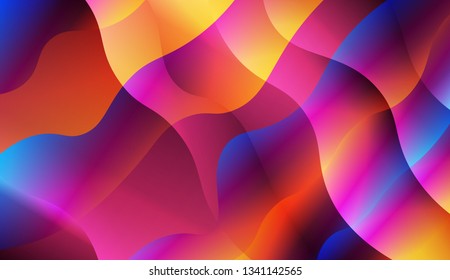 Curve Line Layer Background. For Elegant Pattern Cover Book. Vector Illustration