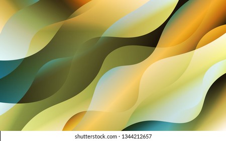 Curve Line Layer Background. For Elegant Pattern Cover Book. Vector Illustration