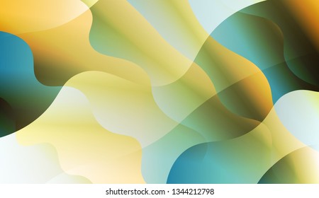 Curve Line Layer Background. For Elegant Pattern Cover Book. Vector Illustration