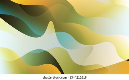 Curve Line Layer Background. For Elegant Pattern Cover Book. Vector Illustration