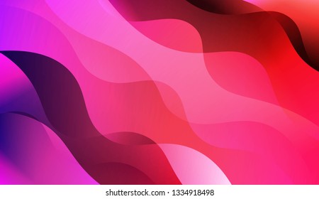 Curve Line Layer Background. For Futuristic Ad, Booklets. Vector Illustration.