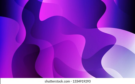 Curve Line Layer Background. For Futuristic Ad, Booklets. Vector Illustration.