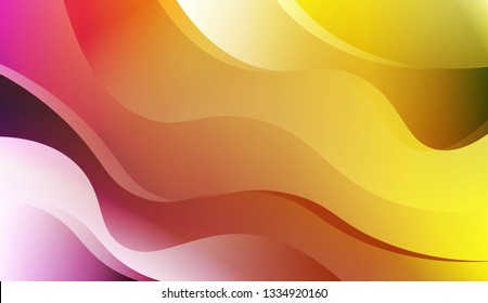Curve Line Layer Background. For Futuristic Ad, Booklets. Vector Illustration.