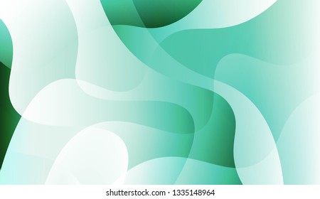 Curve Line Layer Background. For Futuristic Ad, Booklets. Vector Illustration.