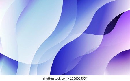 Curve Line Layer Background. For Futuristic Ad, Booklets. Vector Illustration.