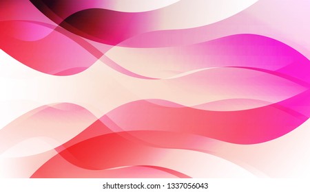 Curve Line Layer Background. For Futuristic Ad, Booklets. Vector Illustration.