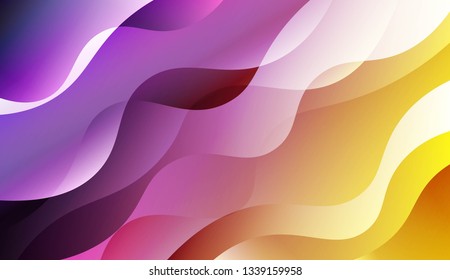 Curve Line Layer Background. For Futuristic Ad, Booklets. Vector Illustration.