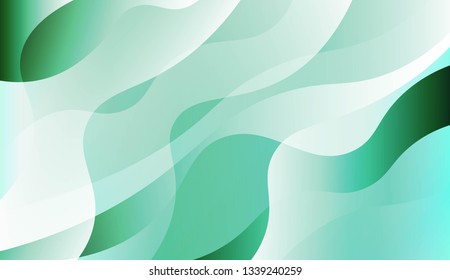 Curve Line Layer Background. For Futuristic Ad, Booklets. Vector Illustration.