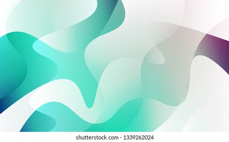 Curve Line Layer Background. For Futuristic Ad, Booklets. Vector Illustration.