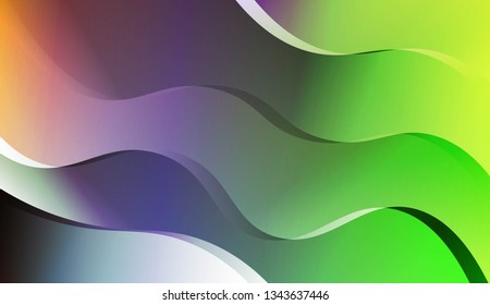 Curve Line Layer Background. For Futuristic Ad, Booklets. Vector Illustration.