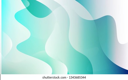 Curve Line Layer Background. For Futuristic Ad, Booklets. Vector Illustration.