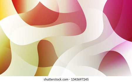 Curve Line Layer Background. For Futuristic Ad, Booklets. Vector Illustration.