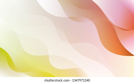 Curve Line Layer Background. For Futuristic Ad, Booklets. Vector Illustration.