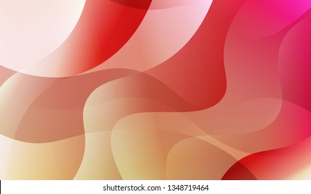 Curve Line Layer Background. For Template Cell Phone Backgrounds. Vector Illustration with Color Gradient