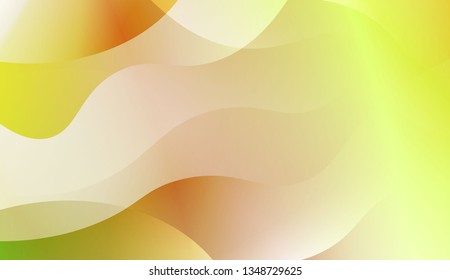 Curve Line Layer Background. For Template Cell Phone Backgrounds. Vector Illustration with Color Gradient