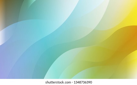 Curve Line Layer Background. For Template Cell Phone Backgrounds. Vector Illustration with Color Gradient