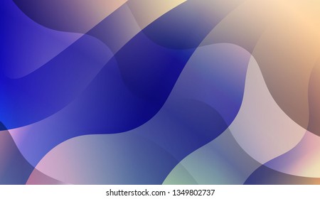 Curve Line Layer Background. For Template Cell Phone Backgrounds. Vector Illustration with Color Gradient