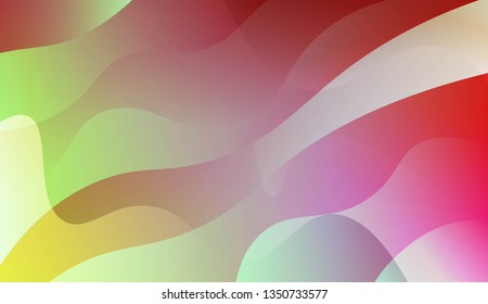 Curve Line Layer Background. For Template Cell Phone Backgrounds. Vector Illustration with Color Gradient