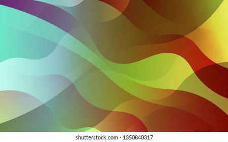 Curve Line Layer Background. For Template Cell Phone Backgrounds. Vector Illustration with Color Gradient