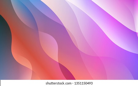 Curve Line Layer Background. For Template Cell Phone Backgrounds. Vector Illustration with Color Gradient