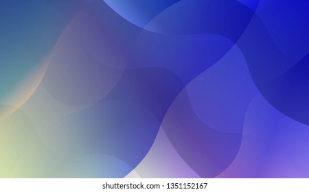 Curve Line Layer Background. For Template Cell Phone Backgrounds. Vector Illustration with Color Gradient