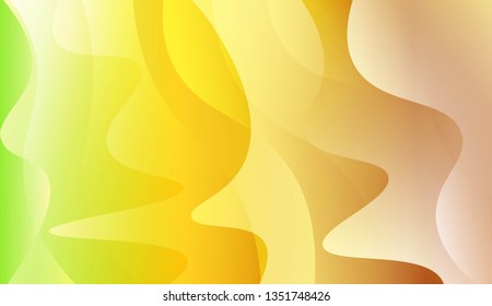Curve Line Layer Background. For Template Cell Phone Backgrounds. Vector Illustration with Color Gradient