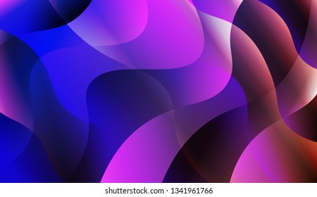Curve Line Layered Background. For Business Presentation Wallpaper, Flyer, Cover. Vector Illustration with Color Gradient.