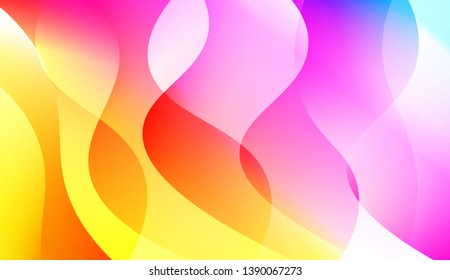 Curve Line and Wave Layer Background. For Cover Page, Landing Page, Banner. Colorful Vector Illustration